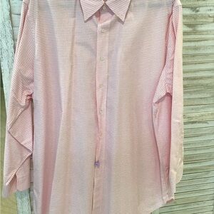 Brooks Bros pink gingham Oxford Cloth dress shirt